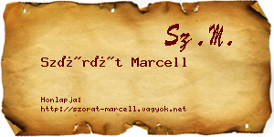 Szórát Marcell névjegykártya